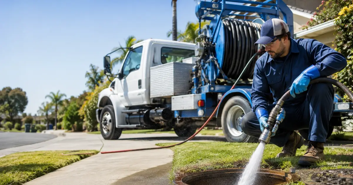 Hydro jet sewer cleaning Earlimart
