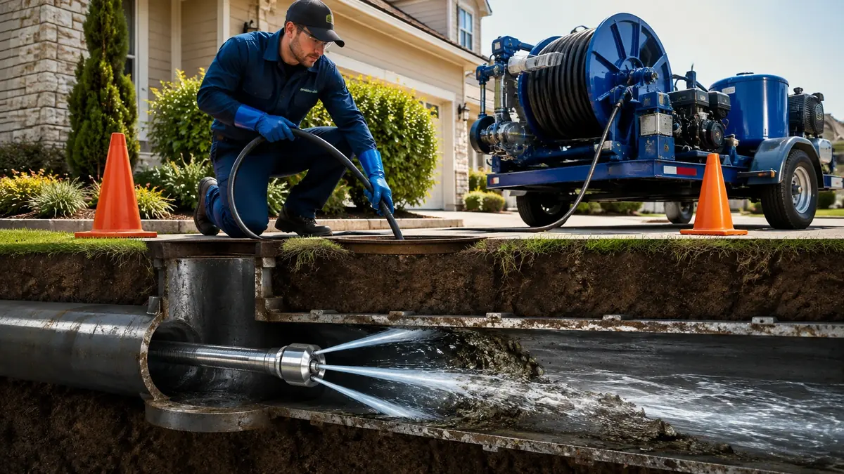 Main Sewer Line Hydro Jet Cleaning in Earlimart