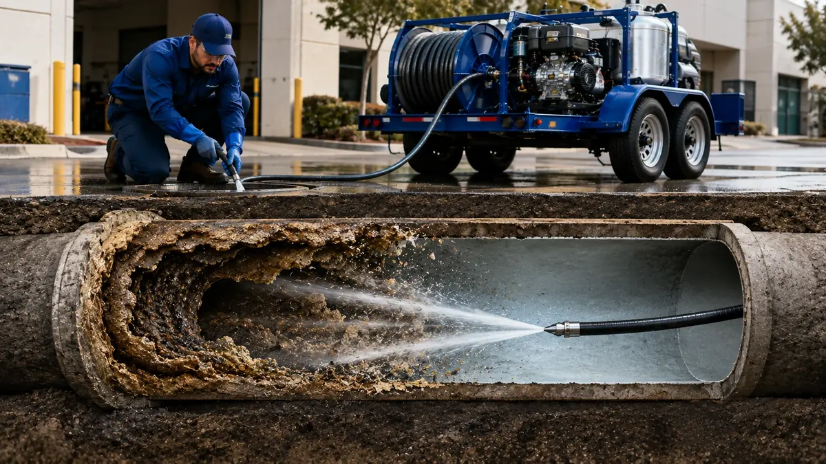 Sewer Pipe Descaling in Earlimart