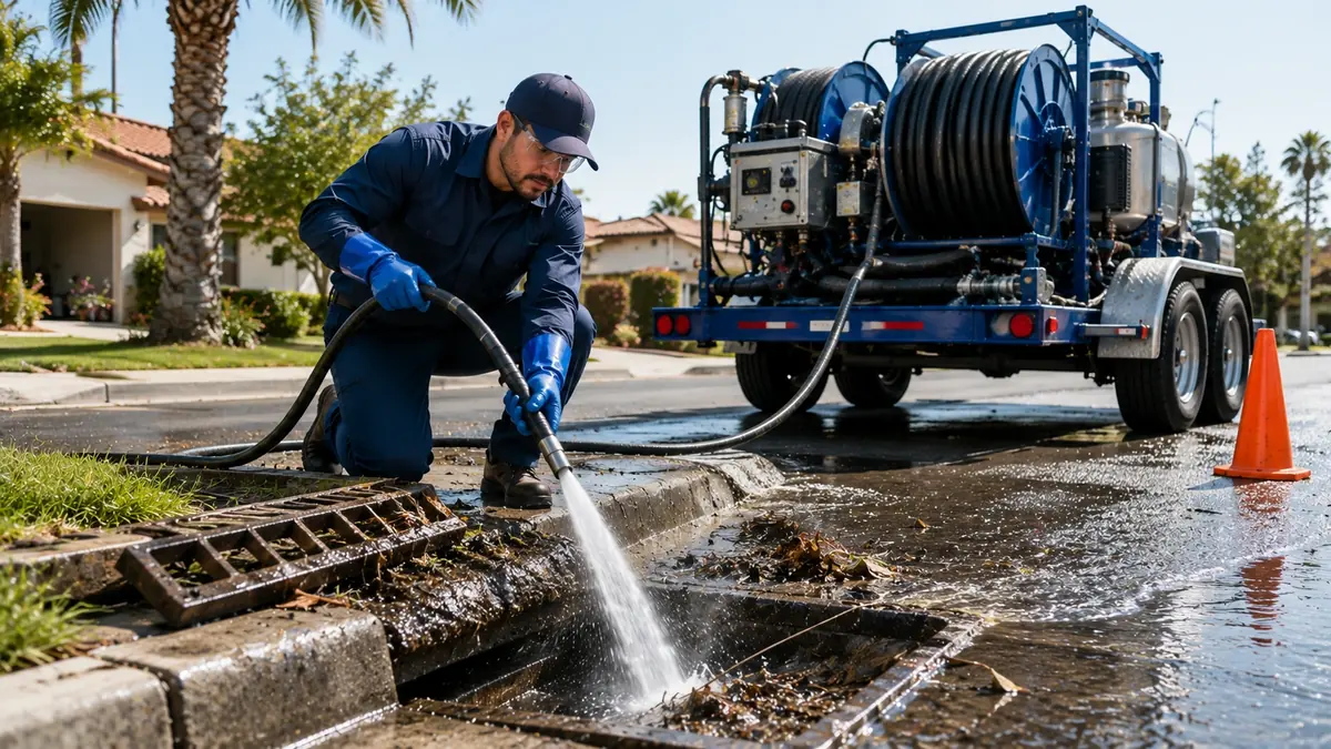 Storm Drain Hydro Jet Cleaning in Earlimart